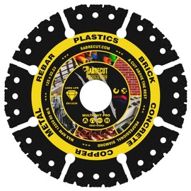 2 x SabreCut VBSCK125 125mm (5 inch) x 22.23mm Bore Vacuum Brazed Metal and Multi Material Cutting Angle Grinder Saw Diamond Disc Blades