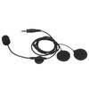 Motorbike Full Face Helmet Earpiece Mic 7.1mm Plug Two Way
