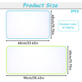 Lnngub 2 Packs Pressing Cloth for Ironing, Ironing Cloth to Protect Clothes Ironing Scorch Mesh Cloth Scorch-Saving Ironing Protector Pressing Cloth Pad Ironing Protector Mesh Cloth (Green, Blue)