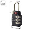 Lewis N. Clark Travel Sentry TSA-Approved Luggage Lock, Large 3