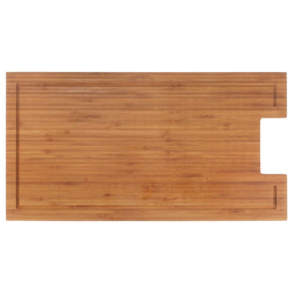 BambooMN Bamboo Griddle Cover/Cutting Board for Viking Cooktops, New Vertical Cut, Small (10.25"x19.8"x0.75")