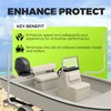 ECOTRIC One Pair Boat Trailer Square Guide On Poles Aluminum