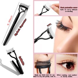 Snmzlc 21 Pieces eyebrow brush eyelash separator eyeliner brush eyelash comb eye shadow brushes set eye shadow applicator sticks nose contour brush professional Makeup Grooming Tool Set US205, Black