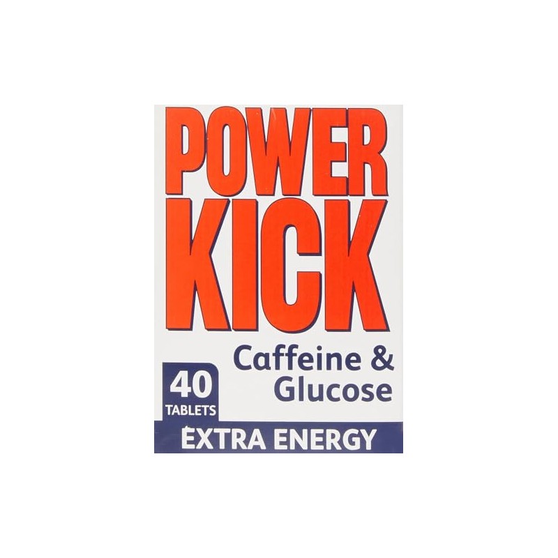 Power Kick Extra Energy Caffeine & Glucose 480 Tablets |