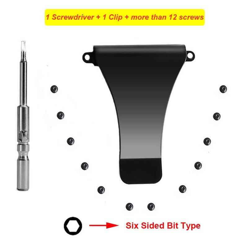UpLook Wallet Replacement Screws Screwdriver Metal Clip for RFID Metal