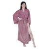 Namaste Trends Long Paisley Print Silk Kimono Robe, Boho Style