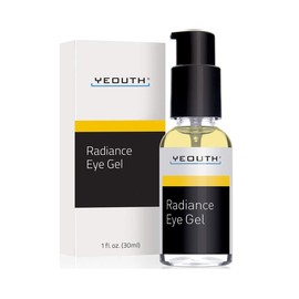 YEOUTH Radiance Eye Gel for Puffiness / Wrinkles Eye Serum for Men & Women, for Eyelids, Under & Around Eyes to Smooth & Brighten Fine Lines, Hydrating Eye Gels for Puffy Eyes, Eye Gel / Eye Cream (1oz)