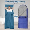 flintronic Cabin Sleeping Bag, 2-in-1 Microfibre Sleeping Bag, Thin Comfort