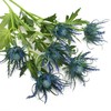 VIOCIWUO Blue Artificial Thistle Flower Bouquet 2Pcs, Artificial Spray Eryngiums