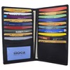 Moga Genuine Leather Men's Deluxe Bifold Multi Credit Card Case
