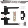 Probrico 2 Pack Square Door Lever Privacy Door Lock Handleset