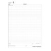 BookFactory Lab Notebook Laboratory Notebook - 96 Pages (.25'' Grid