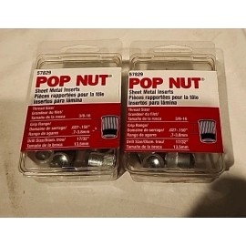 Pop Nut 2 x Pop 20 Pc. 3/8"-16 x .027 - .150" Grip Steel Rivet Nut 57829