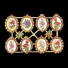 Glanzbilder Flower Hearts and Locket Set of 4 Different Wafer
