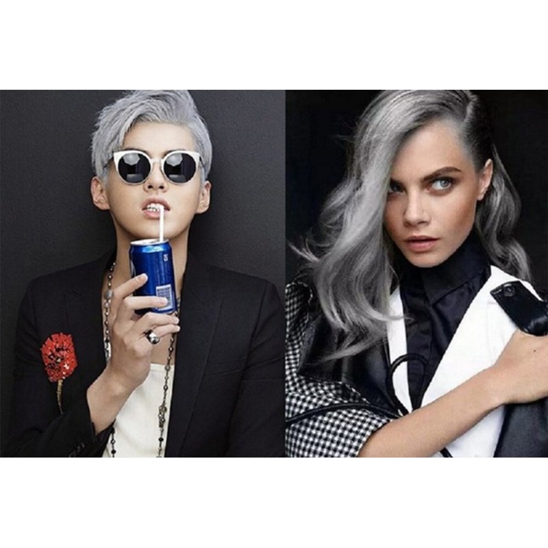 Style Counsel Temporary Colored Hair Wax (Ash Silver)
