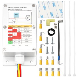SSRV3TDC Air Conditioner Soft Start Fits for Travel Trailer Accessories, Soft Start Up for RV 115 Volt A/C Motor, RV Easy to Install Electric Accessories
