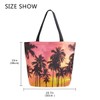 ZzWwR 3d Beautiful Tropical Sunset Beach Palm Trees Print Extra