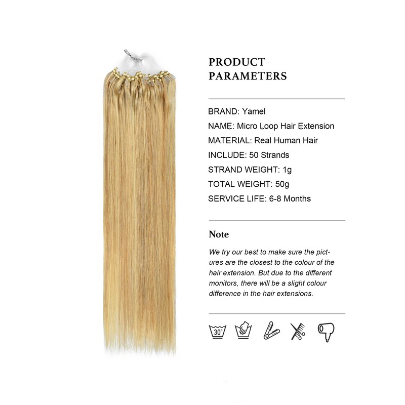 Yamel Micro Loop Hair Extensions 1G 50 Strands 16 Inch
