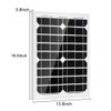 ACOPOWER 12V 20W 5A Solar Charge Kit,20W Monocrystalline Solar Panel