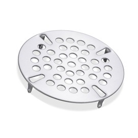Phivan 3-1/2 Inch Commercial Sink Drain Strainer Stainless Steel Drain Cover Kitchen Sink Strainer Basket Replacement for Twisted Waste Water Drain on 3 Compartment Sinks Not Meant for Residential Use