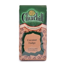 Churchill Coffee Coconut Fudge 12 oz - Whole Bean (Decaf)