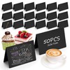 YKUKIZEE 50 PCS Mini Chalkboard Signs, Small Black Chalkboard Signs