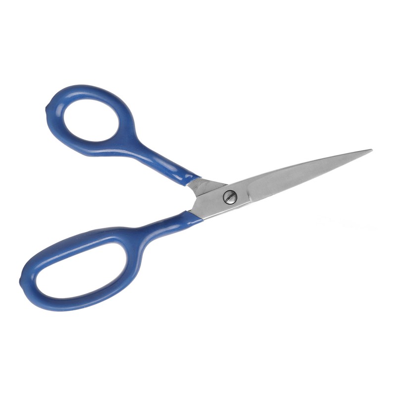 Carpet Scissors Blue 7.1in Stainless Steel Blade Ergonomic Curved Handle