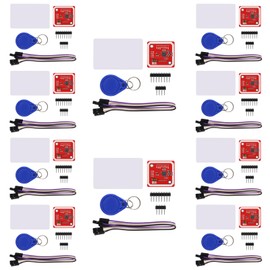 10pcs PN532 NFC NXP RFID Module V3 Kit Near Field Communication Reader Module Kit I2C SPI HSU with S50 White Card Key Card for Arduino Raspberry Pi DIY Smart Phone Android Phone
