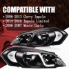 PIT66 LED DRL Headlight, Compatible with 2006-2013 Chevy Impala /2014-2016