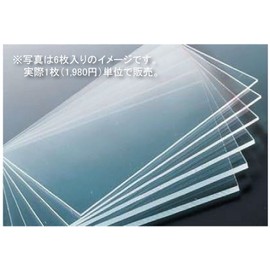 Transparent Plate, PET Plate, W36.0 inches (915 mm), H23.8 inches (605 mm), Thickness 0.08 inches (2 mm), Ideal for DIY Partitions, Splash Resistant Transparent Board Material