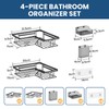 YEAPUPE PRO Set Mensole da Bagno 5 Pezzi – Ripiani
