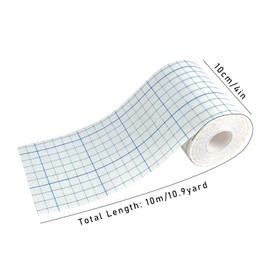 COMOmed 2 Packs Non-Woven Cover Roll Stretch Tape, Breathable Non-Woven Roll Tape Cohesive Wrap Bandages with Latex-Free Adhesive, 4" x10 Yards