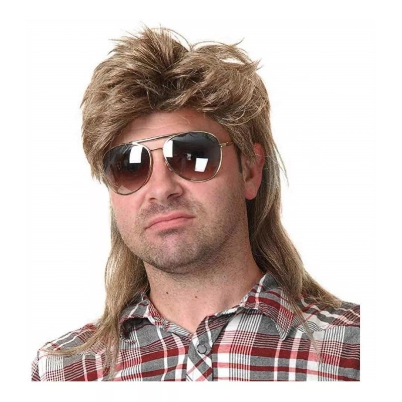 OEM Kaneles Mullet Pelucas Para Hombre 80 Disfraces Fancy Party