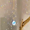 Pack of 2 sun catchers, crystal suncatcher, refracting colourful light,