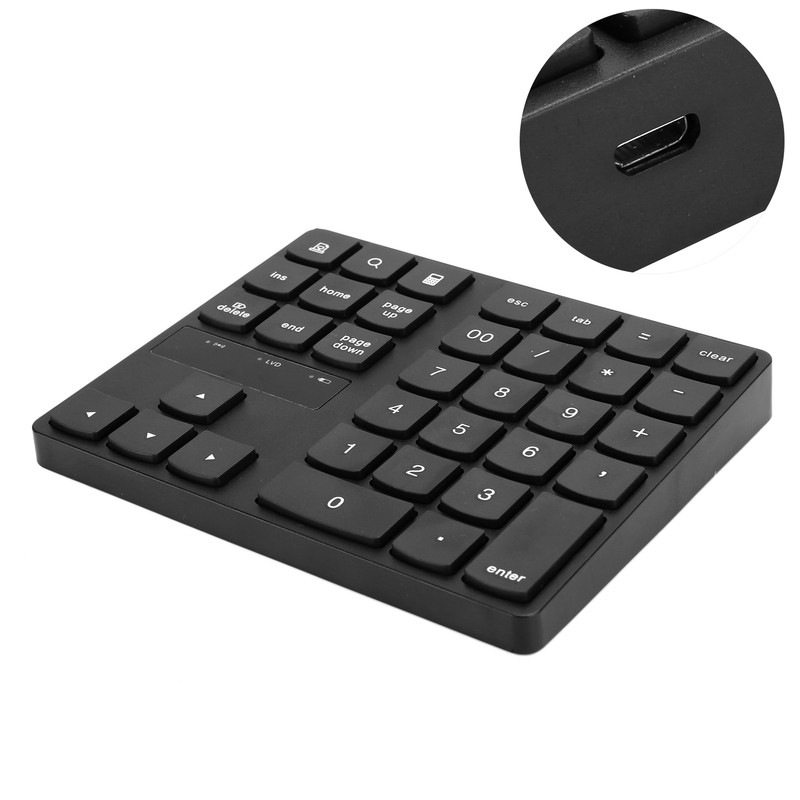 Mini Numeric Keypad 35 Keys 2.4G Wireless Ultra Slim Portable