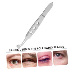 Mobestech 3pcs Stainless Steel Tweezer for Women Meibomian Gland Non-skid Grip Precision Compression Tool for and Eye Health
