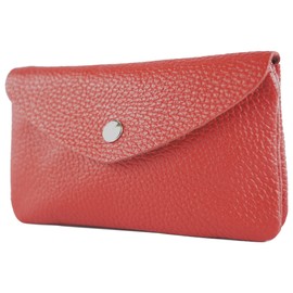 modamoda de P11 Women's Leather Purse Medium Handmade in Italy, cherry red