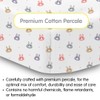 BreathableBaby Cotton Percale Fitted Sheet, for 52" x 28"/132 x