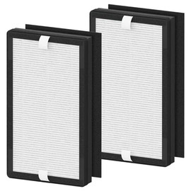 XBWW 2 Packs Replacement Filter C Compatiable with IdylisIAP-10-280 IAP-10-200 Air Cleaner Purifier, 2 Pack Hepa Filters & 2 Activated Carbon Pre-Filters