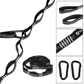 SONGMICS Hängematte ultraleicht, für 2 Personen, aus Ripstop-Nylon, bis 300 kg belastbar, 300 x 200 cm, für Rucksackreisen, Camping, Wandern, hellgrün-dunkelgrün GDC20GN