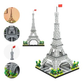 8eppl1an Juguetes Bloques Construcciones Torre 899+pc Con Luces Torre Eiffel Con Tira De Luz Led。Súper Realista. Vale La Pena Coleccionar.juguetes Muy Económicos