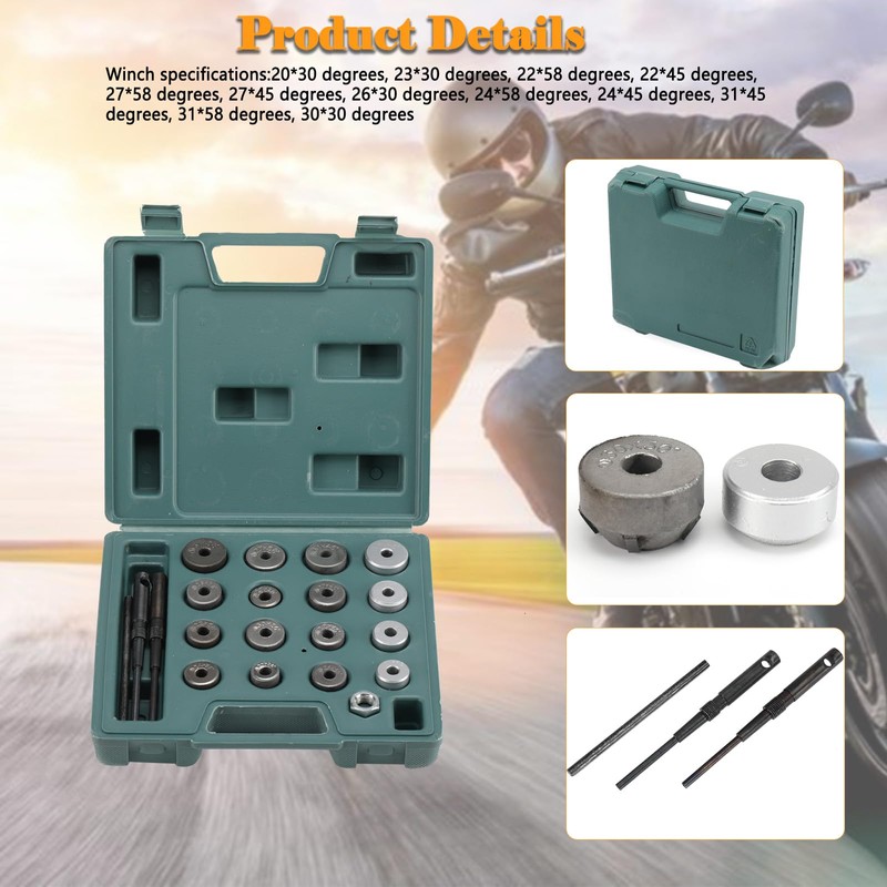20pcs Valve Seat Reamer, Valve Seat Cutting Reamer Displacement Cutter