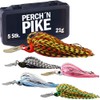 PERCH`N PIKE Chatterbait Fishing Lure Set with Box, 7 g/13