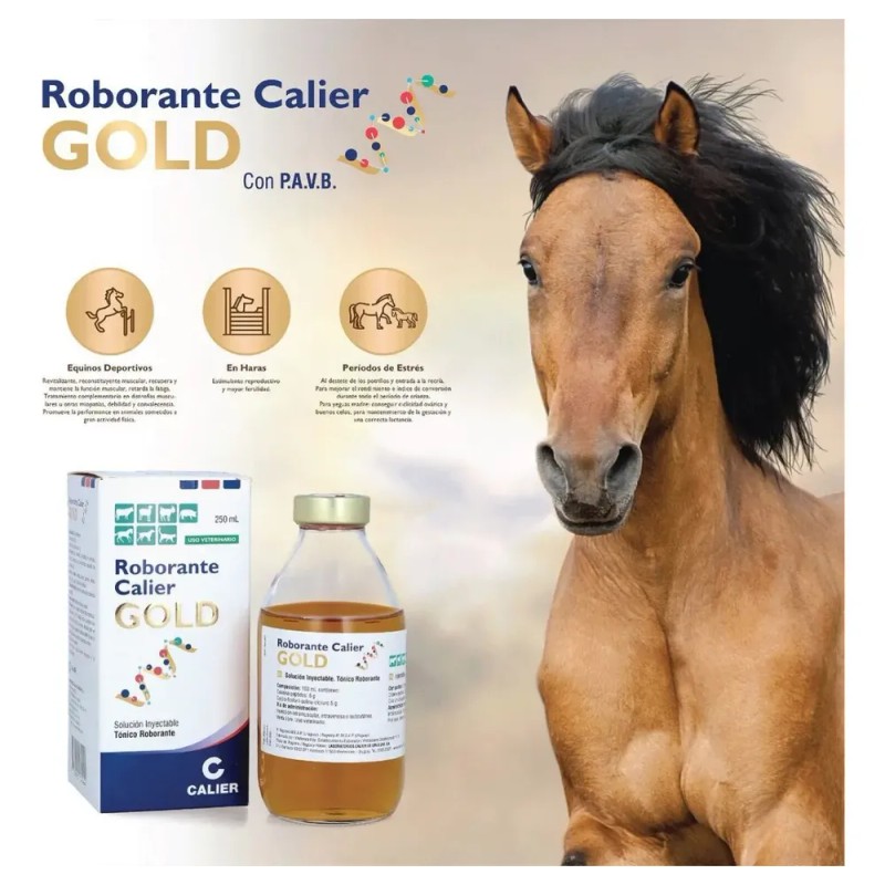 Roborante Calier GOLD 250ml Reconstituyente Metabólico Proteína Animal