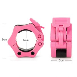 HemeraPhit 2" Barbell Weight Lifting Clips Pair (Pink)