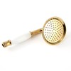 Winskybath Big Size 108MM Gold Brass Shower Head Traditional Victorian