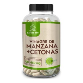 Races Zen Vinagre de Manzana  Cetonas 120 Cpsulas  Frmula Sper Premium con Ingredientes Naturales para Energa y Bienestar                             