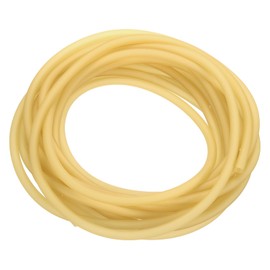PATIKIL 26 Ft(8M) Rubber Tubing, 1/4"(6mm) ID x 3/8"(9mm) OD Sling Shot Rubber Tubing Natural Latex Rubber Tubing for Exercise Stretching Laboratory Home Hose, Primary Color