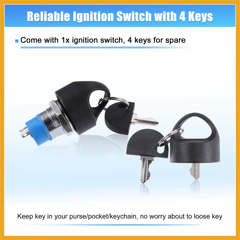 Partuto 1 Set Ignition Starter On Off Switch Lock with