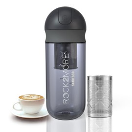 Milk Frother, Milk Steamer Foam Maker for Hot and Cold Milk Froth, Frother for Coffee, Latte, Cappuccino, Milk Warmer Heater, Non-Stick Interior (Black)